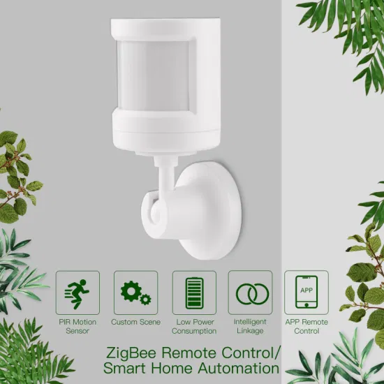 Sensor de movimiento Zigbee PIR con soporte de pie Sensor de movimiento corporal Smart Life